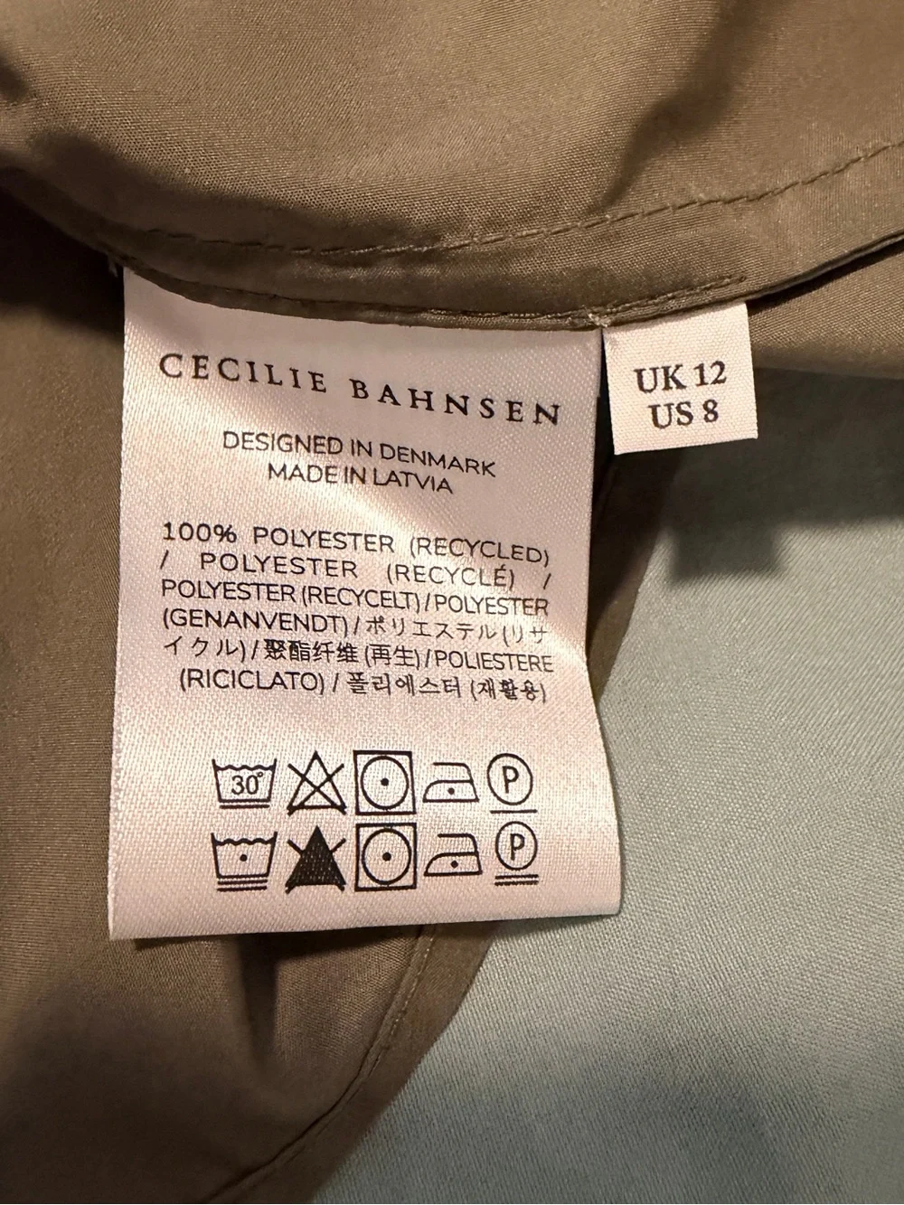 Cecilie Bahnsen Olive Tiered Aino Dress - Picture 3 of 3